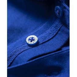 Polo marškinėliai ZIDYN mėlyni, 100% medvilnė