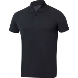 Polo marškinėliai ZIDYN juodi, 100% medvilnė