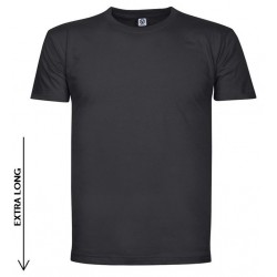 Prailginti marškinėliai LIMA juodi, 100% medvilnė