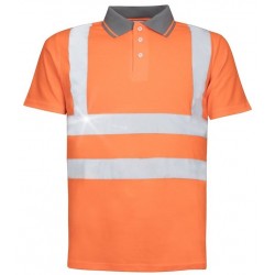 Signaliniai polo marškinėliai REF202 oranžiniai