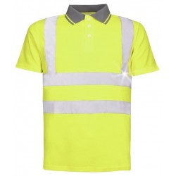 Signaliniai polo marškinėliai REF201 geltoni